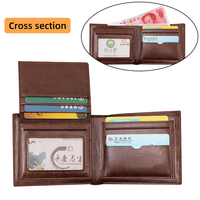 Dompet kulit buaya tampilan unik, dompet krokodilplanbok mewah untuk pria