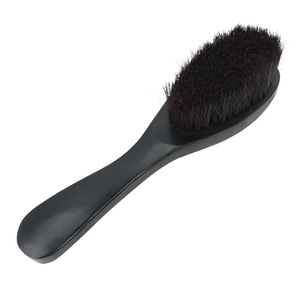 Cepillo para zapatos con cerdas suaves de pelo de cerdo, para eliminar manchas de zapatos, ropa y abrigos, diseño moderno y sencillo - Product Image 3