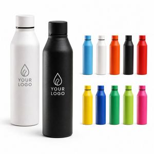 Bouteille isotherme 500 ml en gros avec revêtement poudré, logo personnalisé OEM, écologique, double paroi isolée, cadeau d'entreprise, gourde - Product Image 1