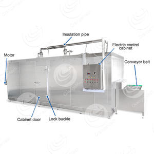 ORME 500kg Camarón pescado pollo carne Iqf túnel congelador continuo máquina congelador para Pizza - Product Image 2