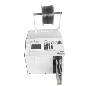 Semi-automatic Wire and Cable Tying Machine USB Cable AC DC Power Cord Bundling Machine