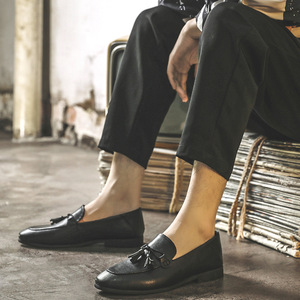 Chaussures habillées de luxe confortables en cuir souple, fabriquées à la main, de style italien, de haute qualité, chaussures de mariage, tendance de la mode, flexibles - Product Image 5