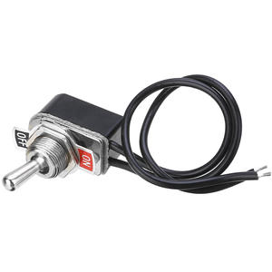 स्स्ट 6 ए KNS-1 टॉगल स्विच रॉकर स्स्ट संपर्क स्विच 12 मिमी कटआउट 2 फुट ब्लैक + सिल्वर - Product Image 2