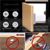 Serrure de meuble numérique intelligente RFID à capteur invisible pour armoire et tiroir, idéale pour le bricolage