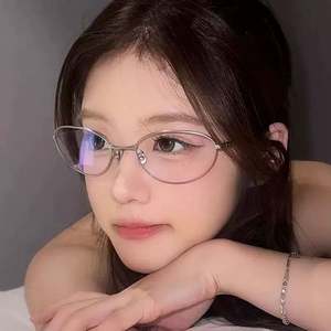 Lunettes de soleil ovales rétro tendance 2025 avec logo personnalisé, verres transparents anti-lumière bleue, protection UV400, en alliage, pour femmes - Product Image 3