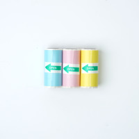 Papier thermique autocollant continu Luck Jingle, blanc et couleur, surface à base d'huile pour mini-imprimante, rouleau de papier personnalisé