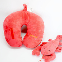 Vente flash Oreiller de voyage en forme de U souple et détachable rempli de microbilles, avec capuche, certifié OEKO-TEX