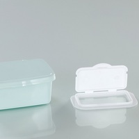 Boîte à rabat en plastique PP pour lingettes humides et papier toilette Conteneur d'emballage vide pour les articles ménagers essentiels
