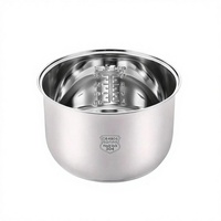 Cuve de cuiseur à riz en acier inoxydable 304, 2-6L, non revêtue, fond multi-couches épaissi, BY-7, sans alimentation électrique