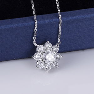 Messi Jewelry MSN-558 18K White Gold of Women's Diamond Necklace - Product Image 2