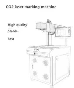 Çin fabrika CNC CO2 lazer markalama makinesi için kağıt plastik deri ahşap