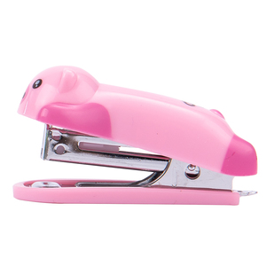 E0452 Mini Grapadora Pequeña Rosa para Oficina, Suministros de Papelería para Estudiantes, Grapadora de Encuadernación de Animales de Alto Valor, Fácil y Portátil - Product Image 5