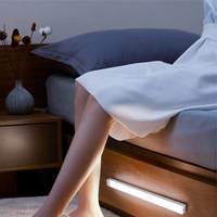 Luz LED de Inducción para Gabinete con Sensor de Movimiento Inalámbrico y Carga USB para Armario