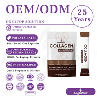 Poudre de Collagène aux Champignons Aeglewell, Sans Gluten, Sachet Personnalisé en Doypack pour Collagène Végétal aux Champignons