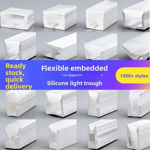 Tubo de silicona para enhebrar, tira de luz de silicona, flexible, sin amarilleamiento, forma aleatoria - Product Image 2