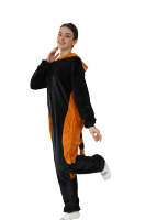 Pyjama une pièce pour femme adulte, motif animal de dessin animé Pikachu Dinosaure, costume de cosplay d'Halloween, en tissu tissé, fabrication de pyjamas