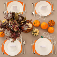 Lot de 8 sets de table en feutre absorbant antidérapant et résistant à la chaleur pour les fêtes.