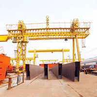 Grue portique à double poutre 15 tonnes 32 tonnes, grue portique montée sur rail pour manutention de conteneurs en chantier naval - Offre Spéciale