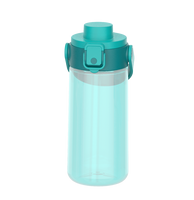 Bouteille d'eau pour enfants de 580 ml en Tritan, design de dessin animé, bouchon à ouverture rapide, sans BPA, anti-fuite, gourde de sport en silicone