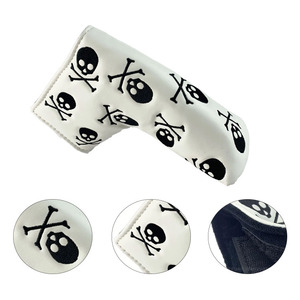 Usine produire Club lame aimant tête maillet couverture blanc couvre-chef Putter couverture PU étanche <span class=keywords><strong>Golf</strong></span> Club couvre-chefs - Product Image 1