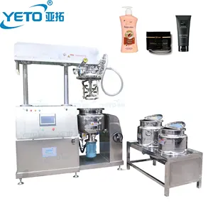 Yeto 50l-5000l mỹ phẩm Kem dưỡng da sản xuất chăm sóc da làm thiết bị chân không chất nhũ hóa homogenizer Mixer Tank Máy trộn chân không