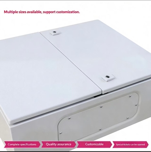 ארון חשמל כפול דלתות, קיר, עמיד לאבק ומים בתקן IP54, בצבע RAL7035 בהתאמה אישית - Product Image 4