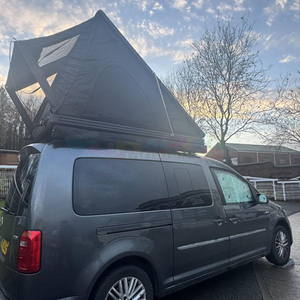 Carpa de Techo Triangular Rígida de Aluminio de Lujo, Dachzelt para 4 Personas, Impermeable, con Escalera, para Viajes y Campamentos - Product Image 2