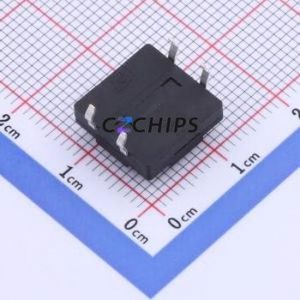 YTS1K0071CBT00 Tactile Switch Through hole Component THT,12x12mm Switch Single Pole Single Throw Round Button 1.6N Through Hole - Product Image 2