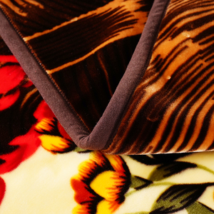 Wholesale Luxury Korean <b>Style</b> <b>Bedding</b> Set 100% Polyester Printed Plant Pattern Quilt Knitted Bed Sheet for Winter - Product Image 3