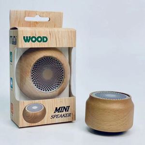 Solid Wood Bluetooth Speaker Portable Subwoofer with Call Function Retro <b>Mini</b> Gift - Product Image 3
