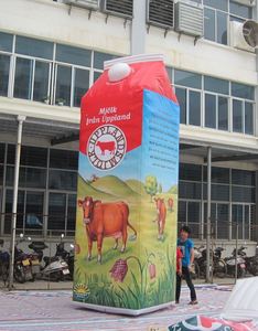 Inflatable Milk Carton for Outdoor Sale Advertising Events - Product Image 1