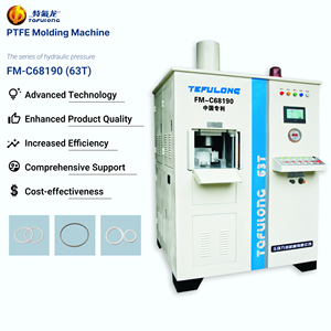 FM-C68190 mesin cetak <span class=keywords><strong>PTFE</strong></span> yang dapat disesuaikan (63T) -seri tekanan hidrolik DN100-paking flensa - Product Image 2