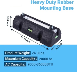 Support de <span class=keywords><strong>condenseur</strong></span> manuel en caoutchouc robuste pour systèmes de climatisation mini-split d'extérieur - Product Image 3