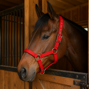 <span class=keywords><strong>Capezza</strong></span> per Cavalli Regolabile in Nylon Rinforzato, Resistente, per Addestramento Equestre - Product Image 1