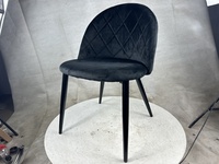 Chaises de salle à manger modernes en velours pour la maison, la cuisine, le restaurant, le salon, les hôtels, avec rembourrage doux et capitonné