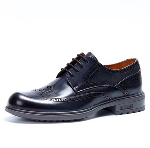 Chaussures habillées en cuir imperméables à enfiler pour hommes, à bout fermé, pour le bureau et la carrière, vente en gros - Product Image 5
