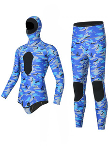 Combinaison de plongée thermique en néoprène 3MM pour l'hiver, motif camouflage, pour la plongée sous-marine et la pêche au harpon, vente en gros - Product Image 5