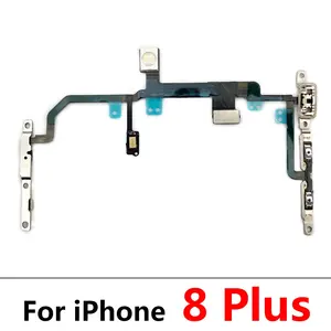 สายไฟอ่อนสำหรับ <span class=keywords><strong>iPhone</strong></span> 7 8 PLUS x XR <span class=keywords><strong>XS</strong></span> ปิดเสียงและปุ่มปิดอะไหล่กุญแจ - Product Image 5