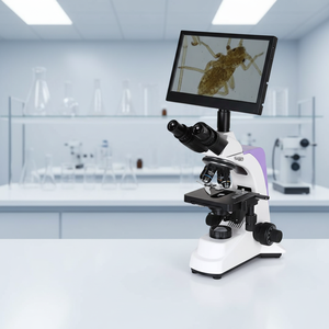 Microscopio Trinocular de Laboratorio MT MEDICAL con <span class=keywords><strong>Objetivo</strong></span> Acromático Estándar y Plataforma Mecánica para Observación Biológica - Product Image 3