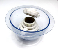 Vanne de gonflage en forme de bol transparent pour vanne d'eau gonflable de lit pneumatique Valve scellée à l'air pour jouet gonflable d'airbag de calage de coussin