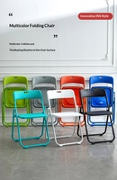 Chaise pliante d'extérieur et d'intérieur, siège en plastique résistant aux intempéries, siège portable idéal pour les stades, les cérémonies et les locations