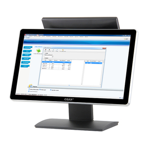 <span class=keywords><strong>Kiosk</strong></span> 18.5 inch màn hình cảm ứng kép POS thiết bị đầu cuối máy Dula hiển thị hệ thống POS Tiền mặt đăng ký với khách hàng màn hình - Product Image 3