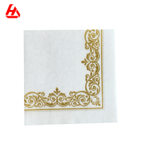 Serviettes en papier jetables blanches, lot de 50 pièces, avec motif en dentelle, serviettes à air