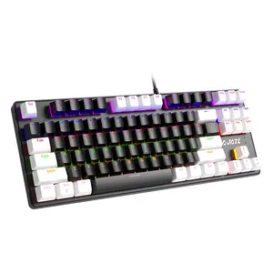 Ajazz Echte Programmeerbare Gaming Toetsenbord Mechanische Gaming Mechanische Toetsenbord Rgb Waterdichte Usb Bedrade Multi-Keys 87 Toetsen 3200