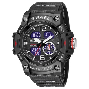 SMAEL 8007 Nuevo Reloj Deportivo Analógico de Doble Hora para Hombre, Luminoso, Resistente al Agua 3ATM, Reloj Digital - Product Image 1