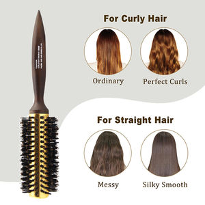 <span class=keywords><strong>Spazzola</strong></span> Rotonda CHAOBA per Asciugatura con Manico in Legno, <span class=keywords><strong>Spazzola</strong></span> Professionale con Cilindro Termico Ionico in Alluminio per Capelli Lisci - Product Image 6