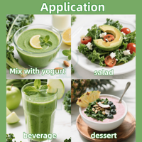 Poudre de chou frisé vert naturel à base de plantes, qualité alimentaire, supplément de vitamine C, extrait de jus soluble dans l'eau
