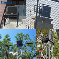 Haut-parleur coaxial étanche professionnel pour extérieur Thinuna MHS-10.2T tout temps 100v 200W avec télécommande 10 pouces à tension constante