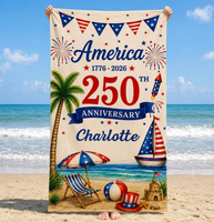 Serviettes de bain ultra douces et très absorbantes avec motif drapeau du 250e anniversaire, serviettes de toilette pour cuisine, salle de bain, hôtel, salle de sport