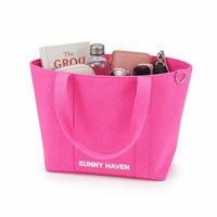 Maßgefertigte Bestickte Strapazierfähige Reine Baumwolle Wiederverwendbare Einkaufstasche Schultertasche Handtasche Leere Canvas-Tragetasche mit D-Ring